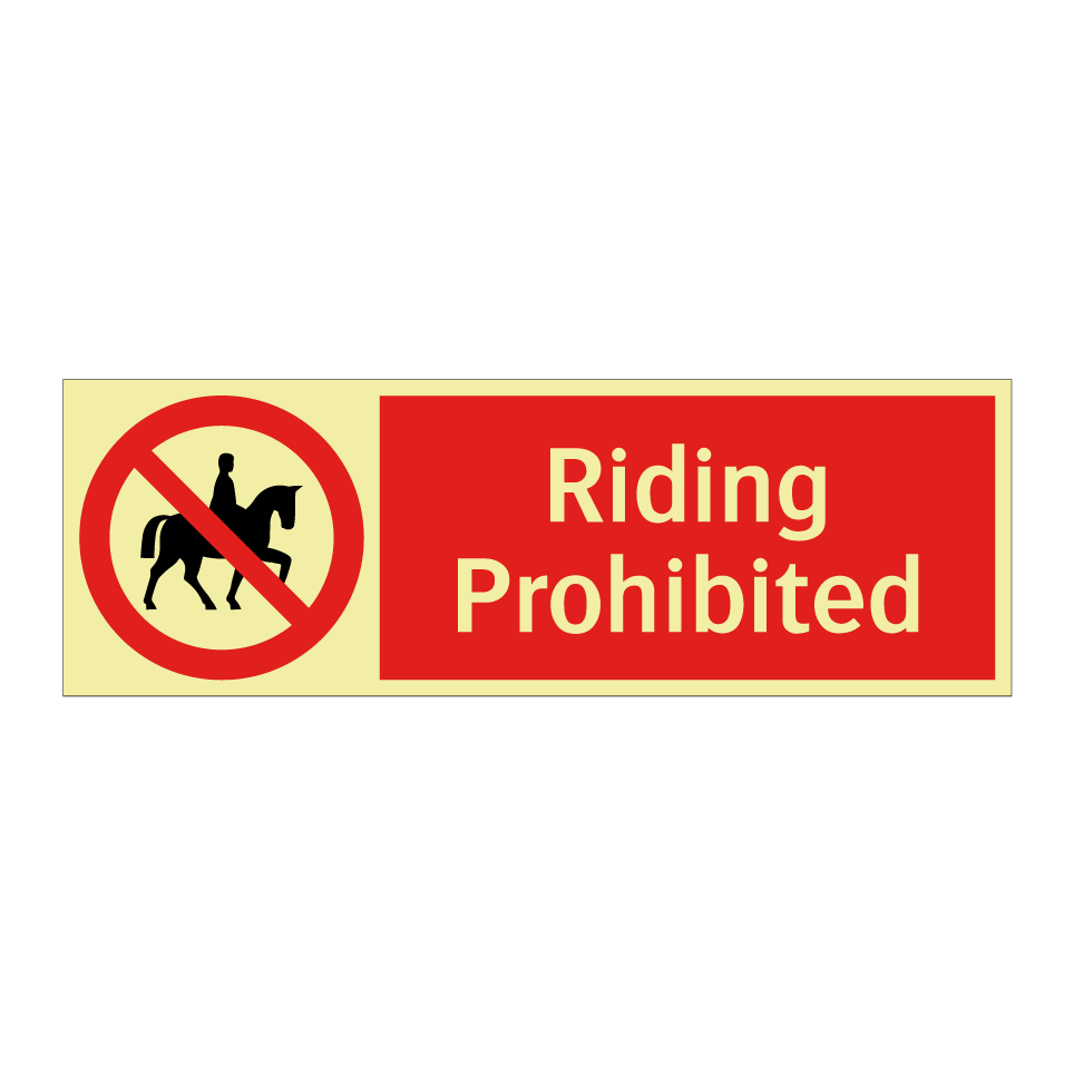 Riding Prohibited