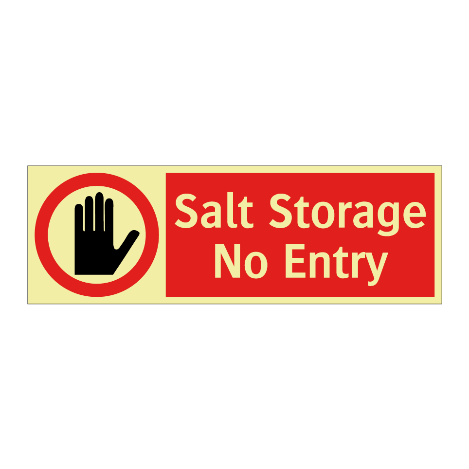 Salt Storage No Entry