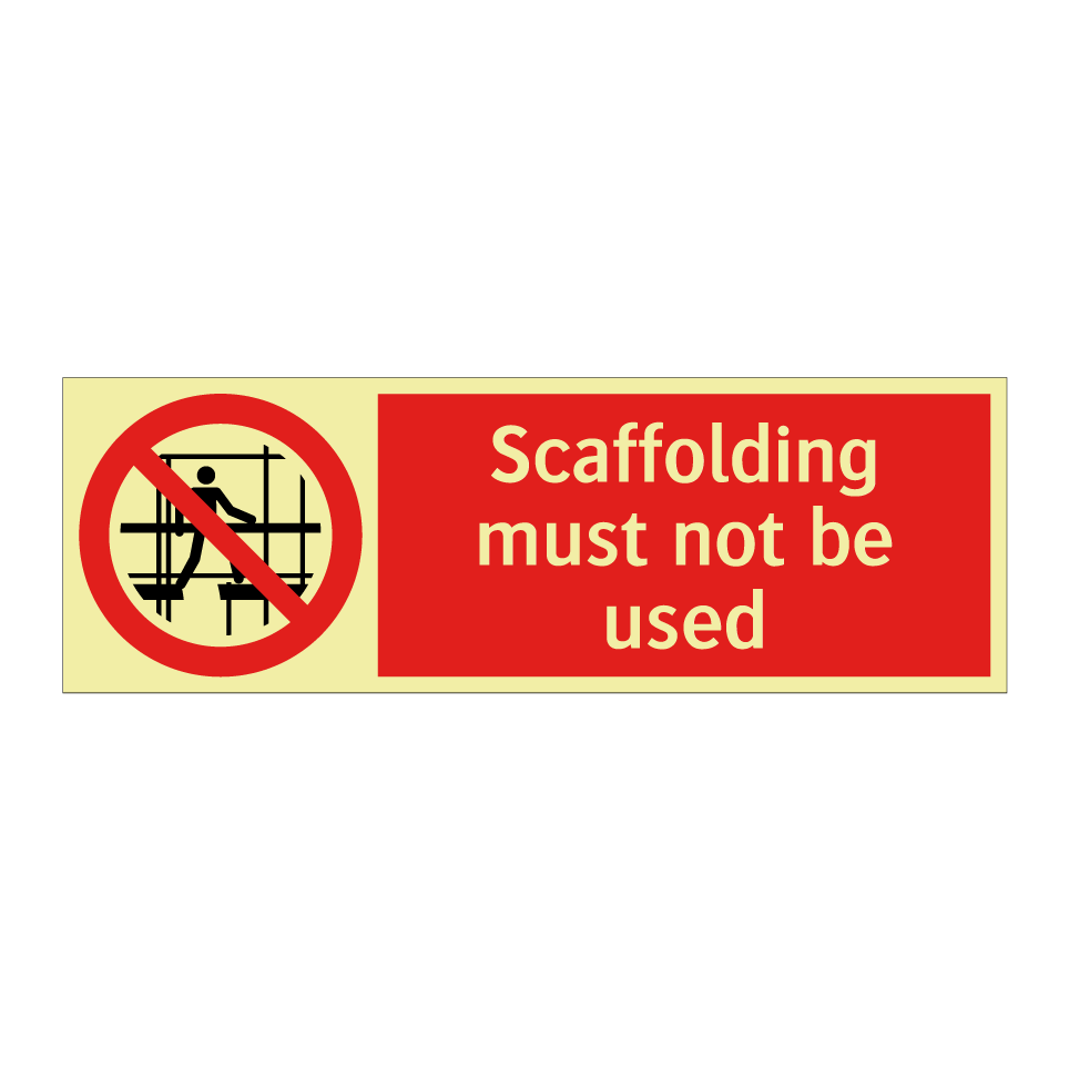 Scaffolding must not be used