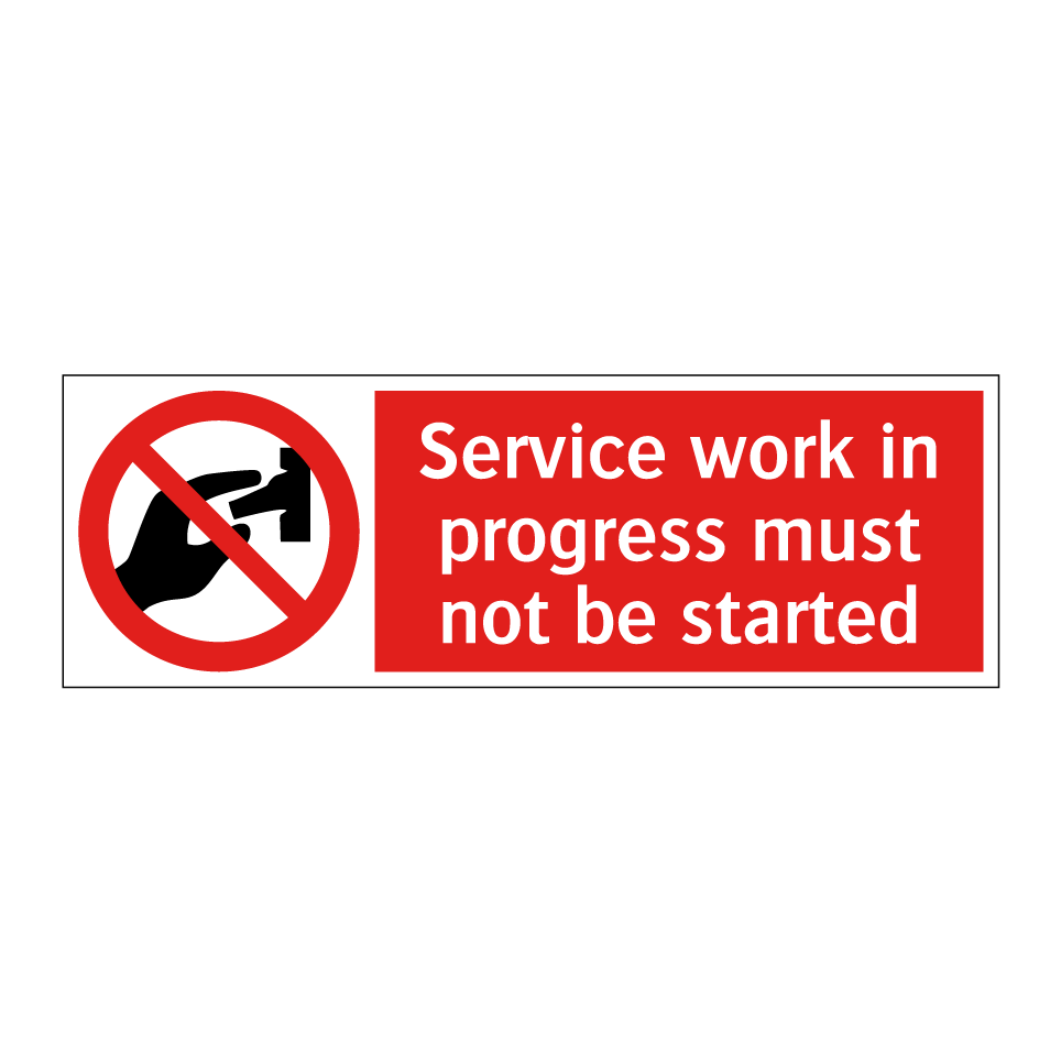 Service work in progress must not be started