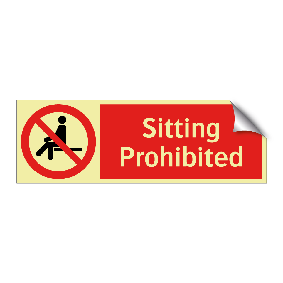 Sitting Prohibited