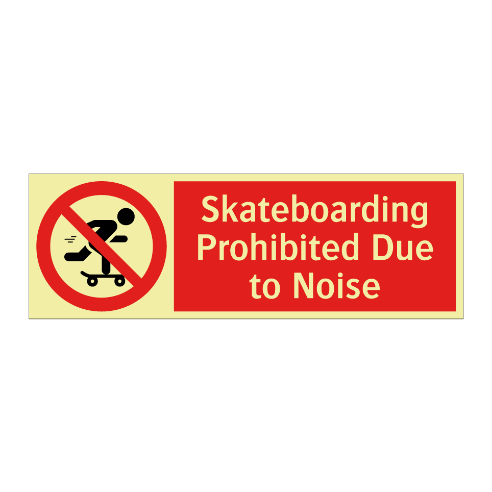 Skateboarding Prohibited Due to Noise