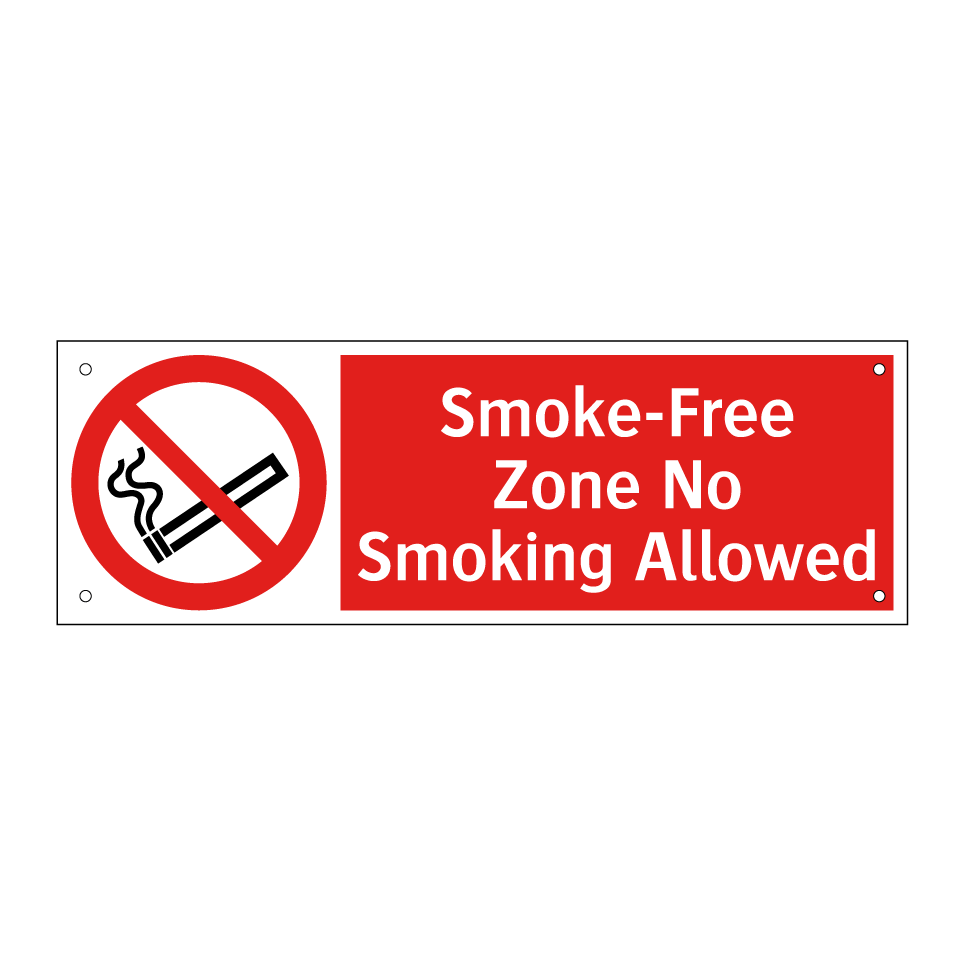 Smoke-Free Zone No Smoking Allowed