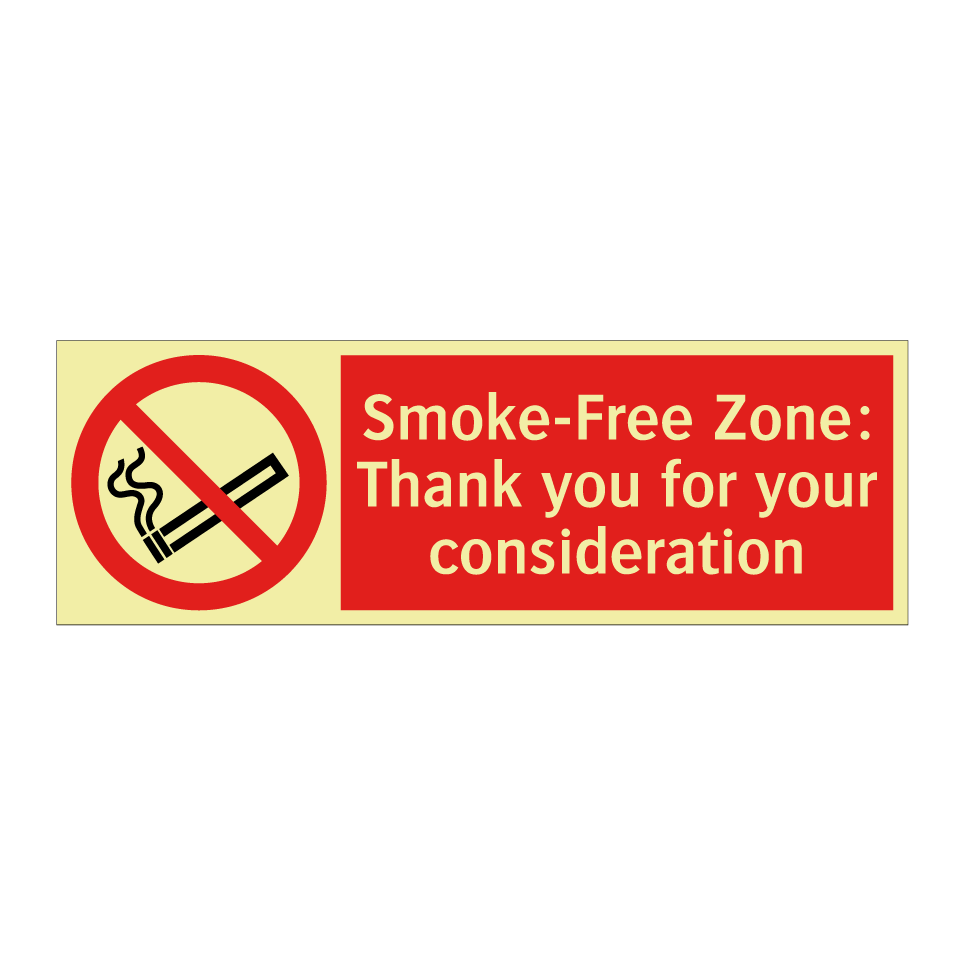 Smoke-Free Zone: Thank you for your consideration