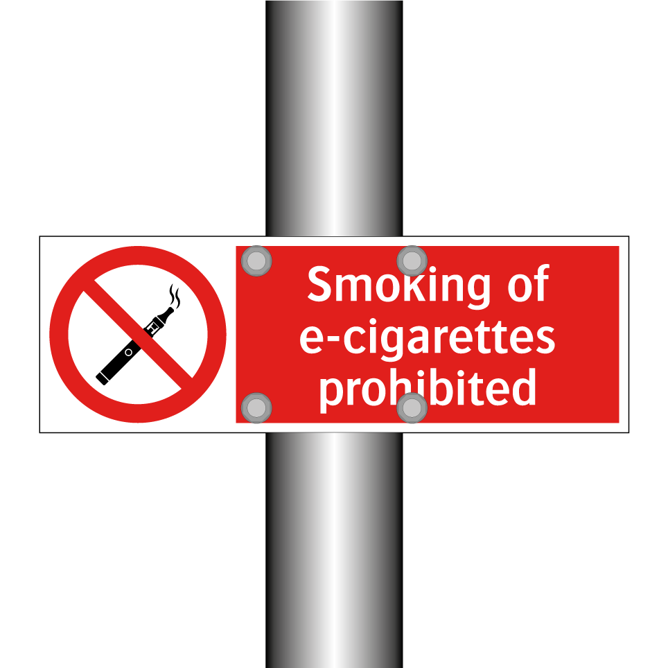 Smoking of e-cigarettes prohibited