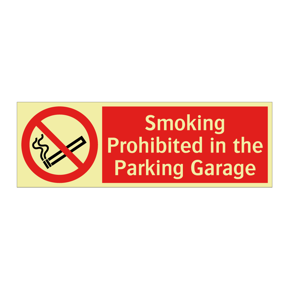 Smoking Prohibited in the Parking Garage