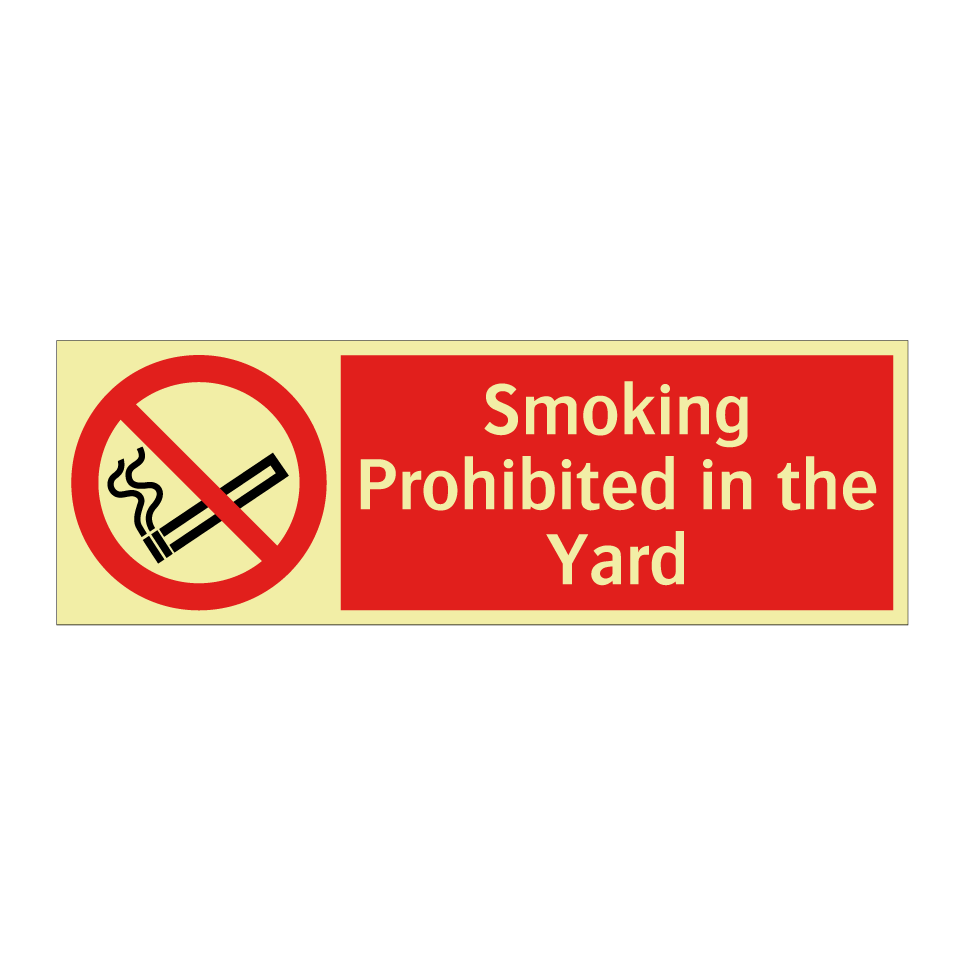 Smoking Prohibited in the Yard