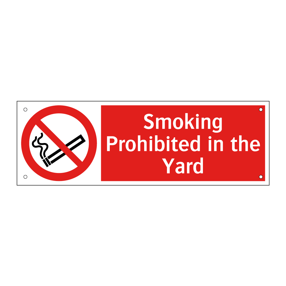 Smoking Prohibited in the Yard