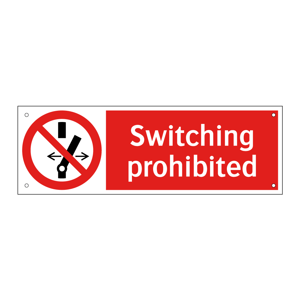 Switching prohibited