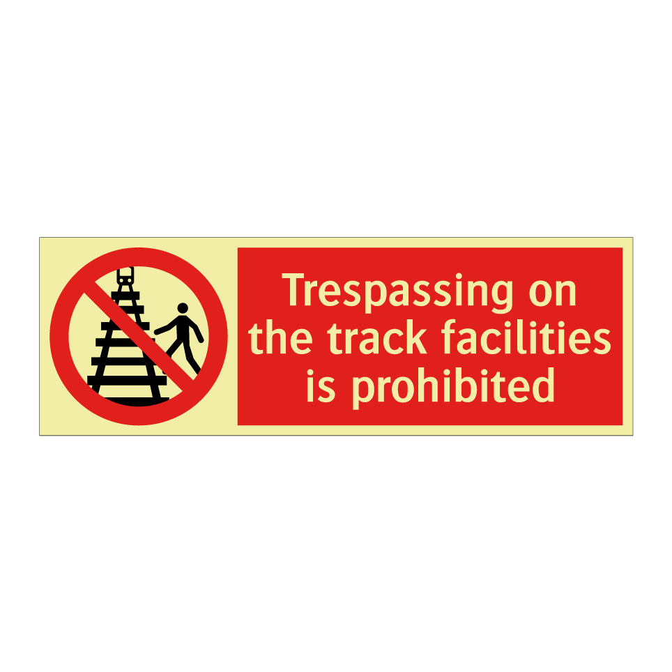 Trespassing on the track facilities is prohibited