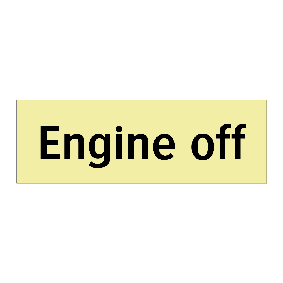 Engine off