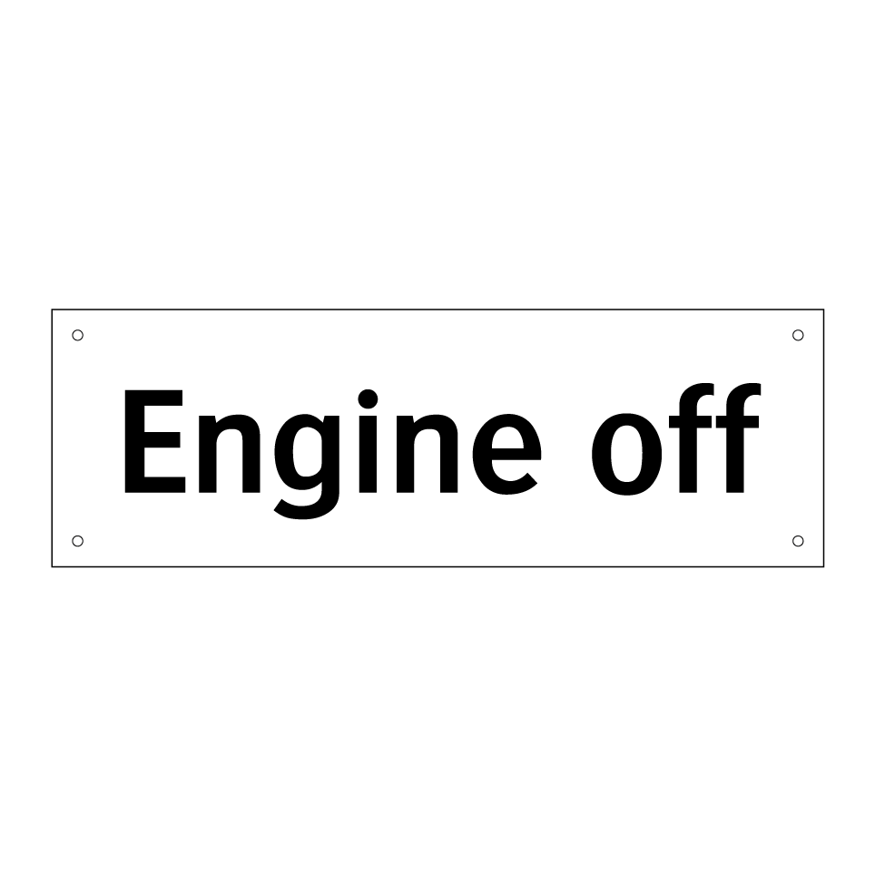 Engine off