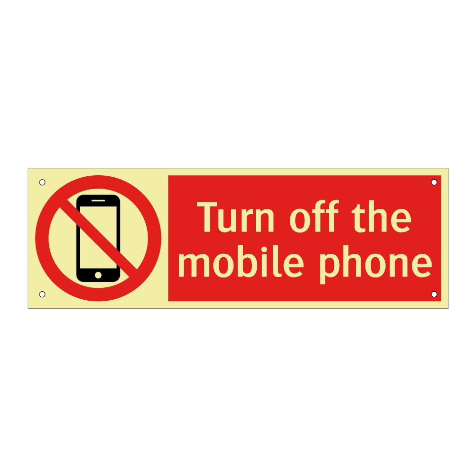 Turn off the mobile phone