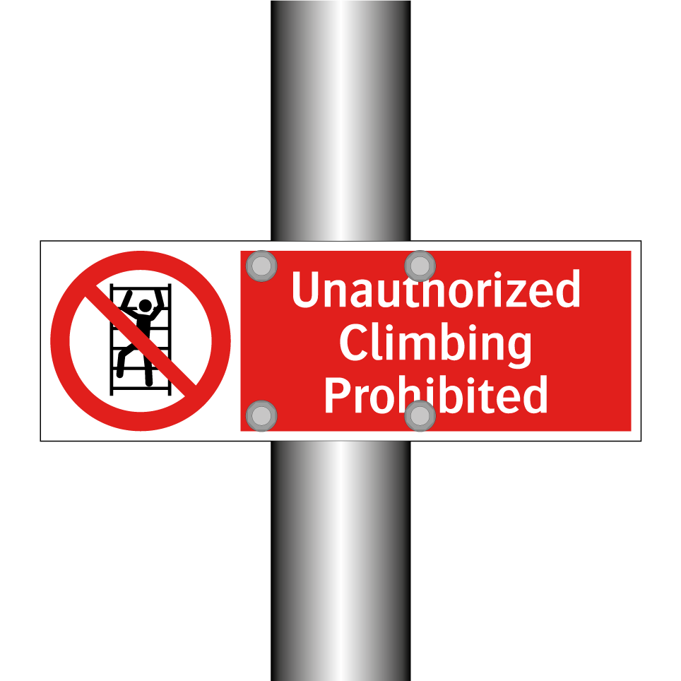 Unauthorized Climbing Prohibited