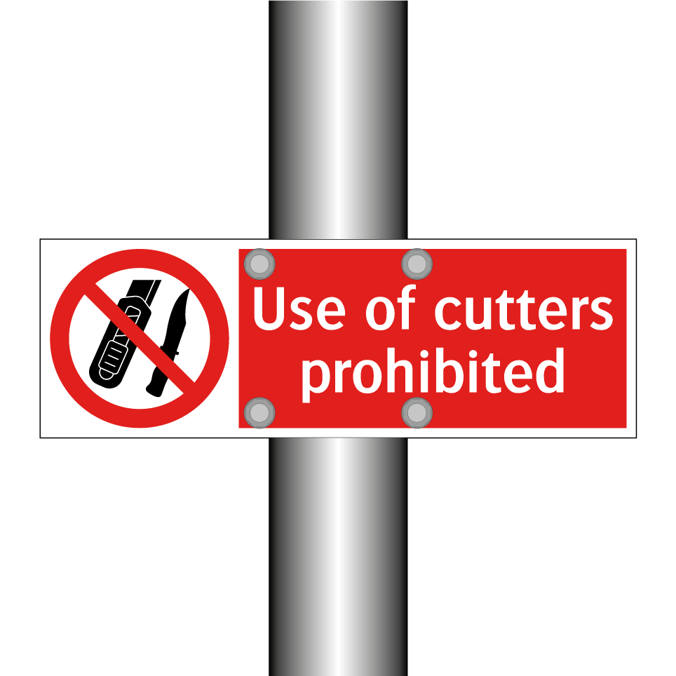 Use of cutters prohibited