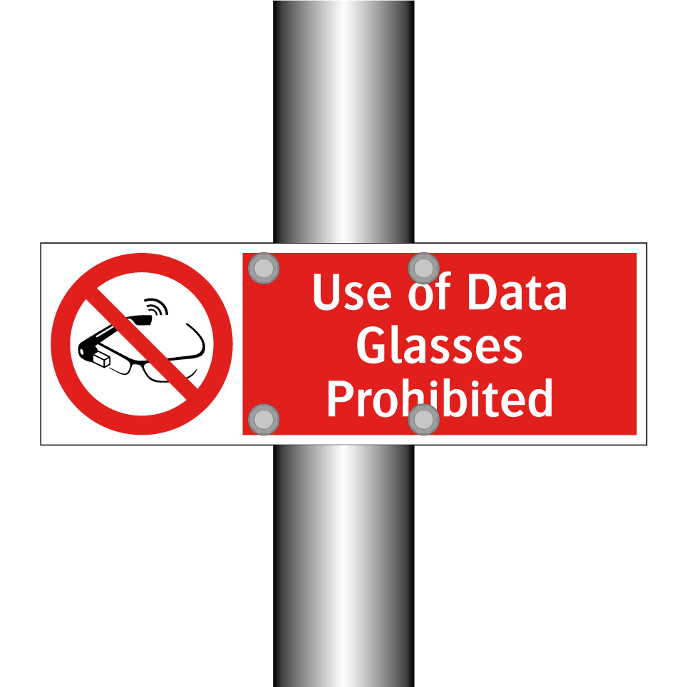 Use of Data Glasses Prohibited