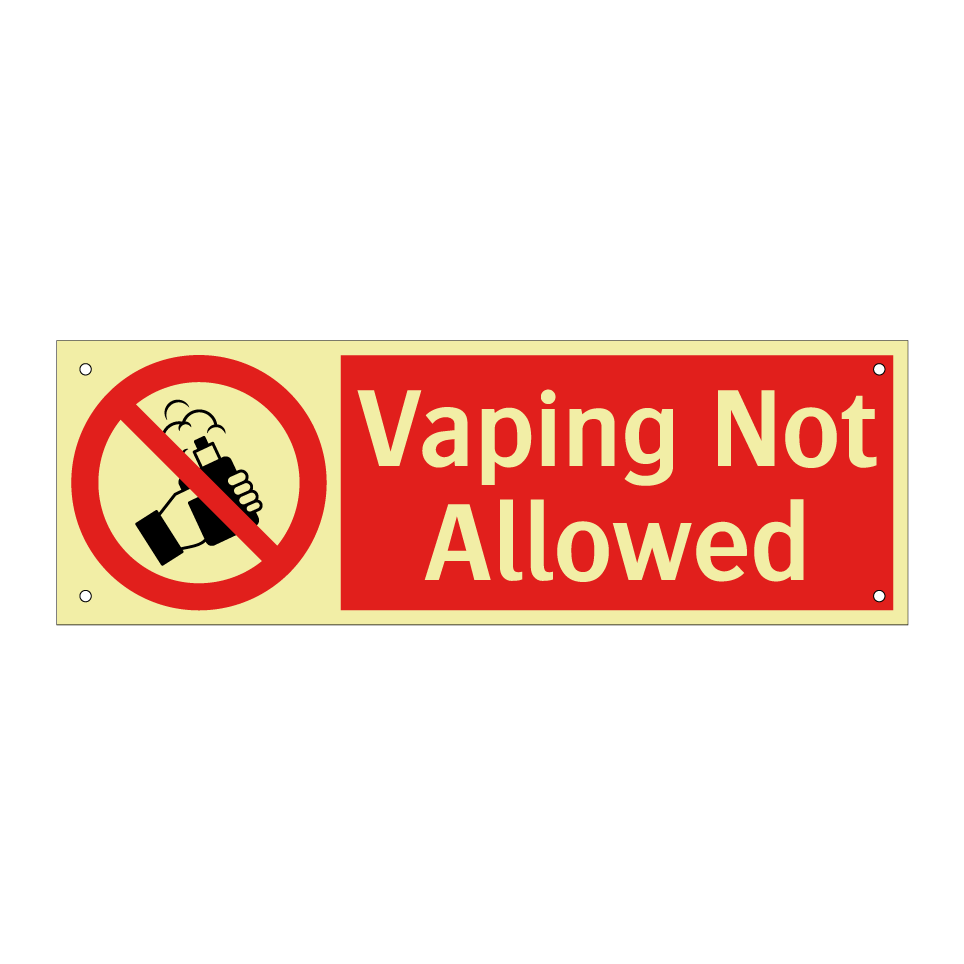 Vaping Not Allowed