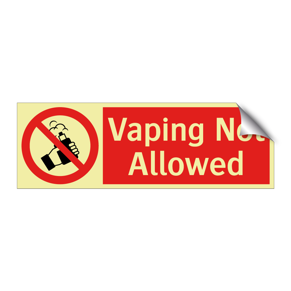 Vaping Not Allowed