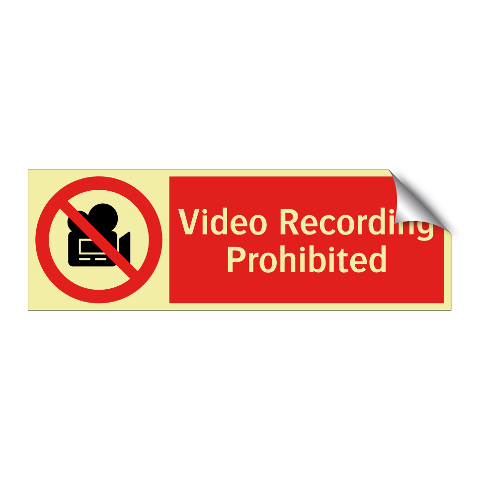 Video Recording Prohibited