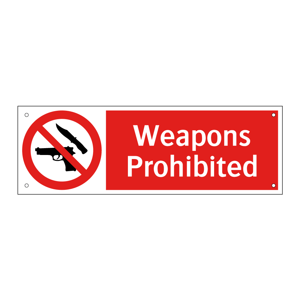 Weapons Prohibited