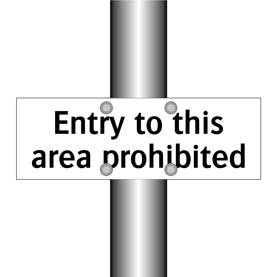 Entry to this area prohibited