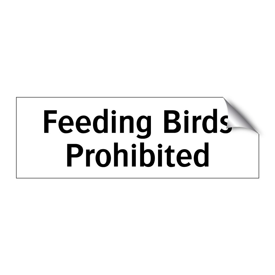 Feeding Birds Prohibited