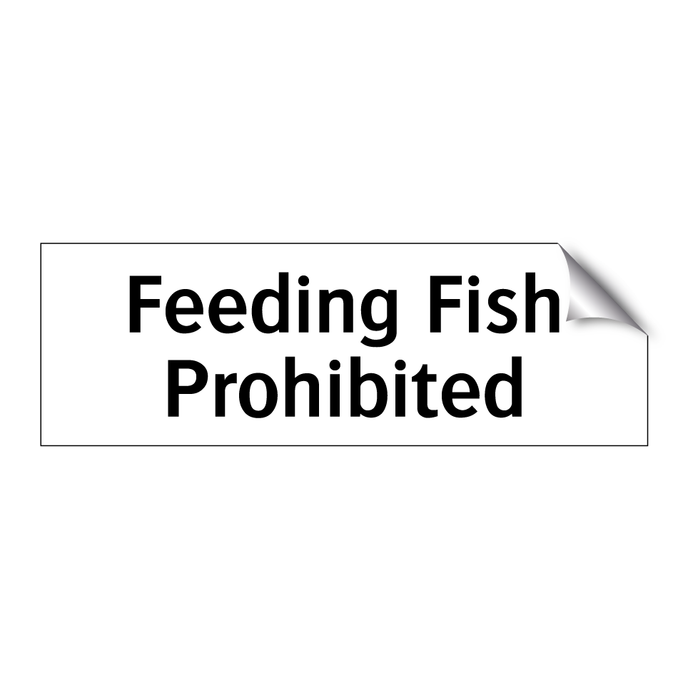 Feeding Fish Prohibited
