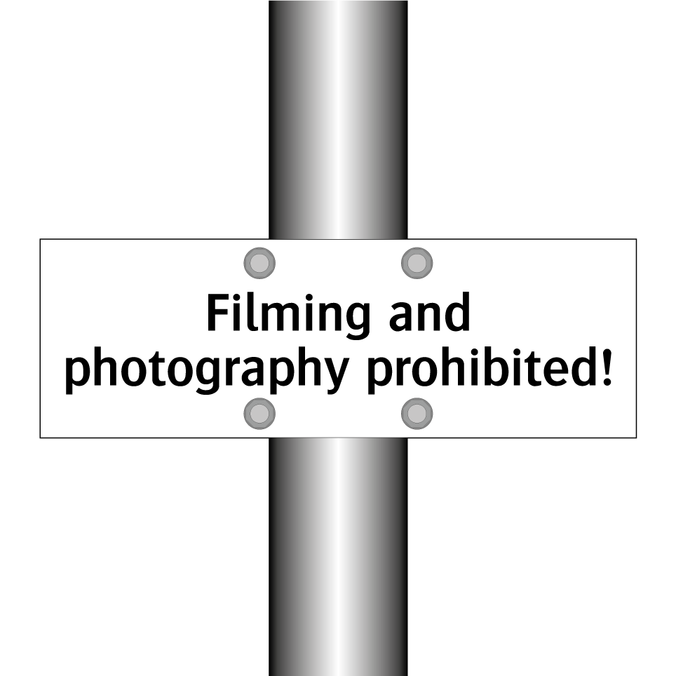 Filming and photography prohibited!