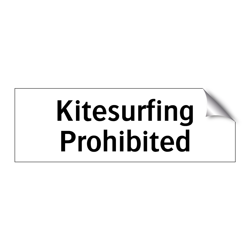 Kitesurfing Prohibited