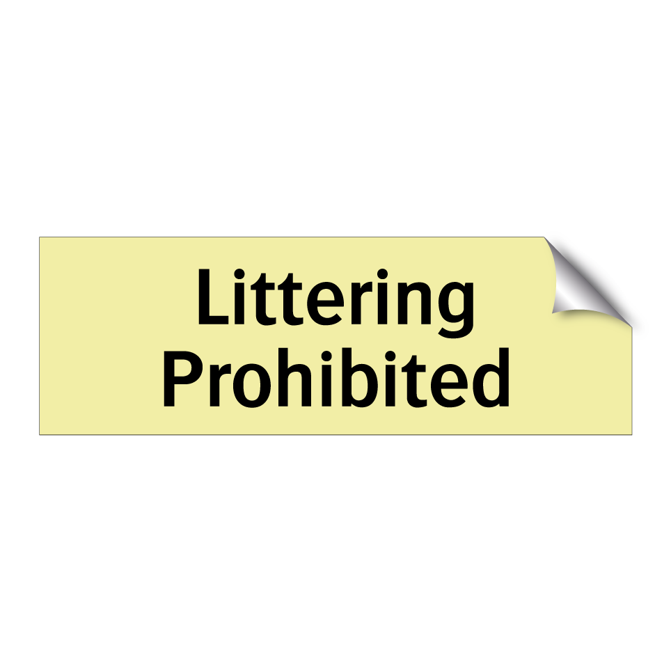 Littering Prohibited