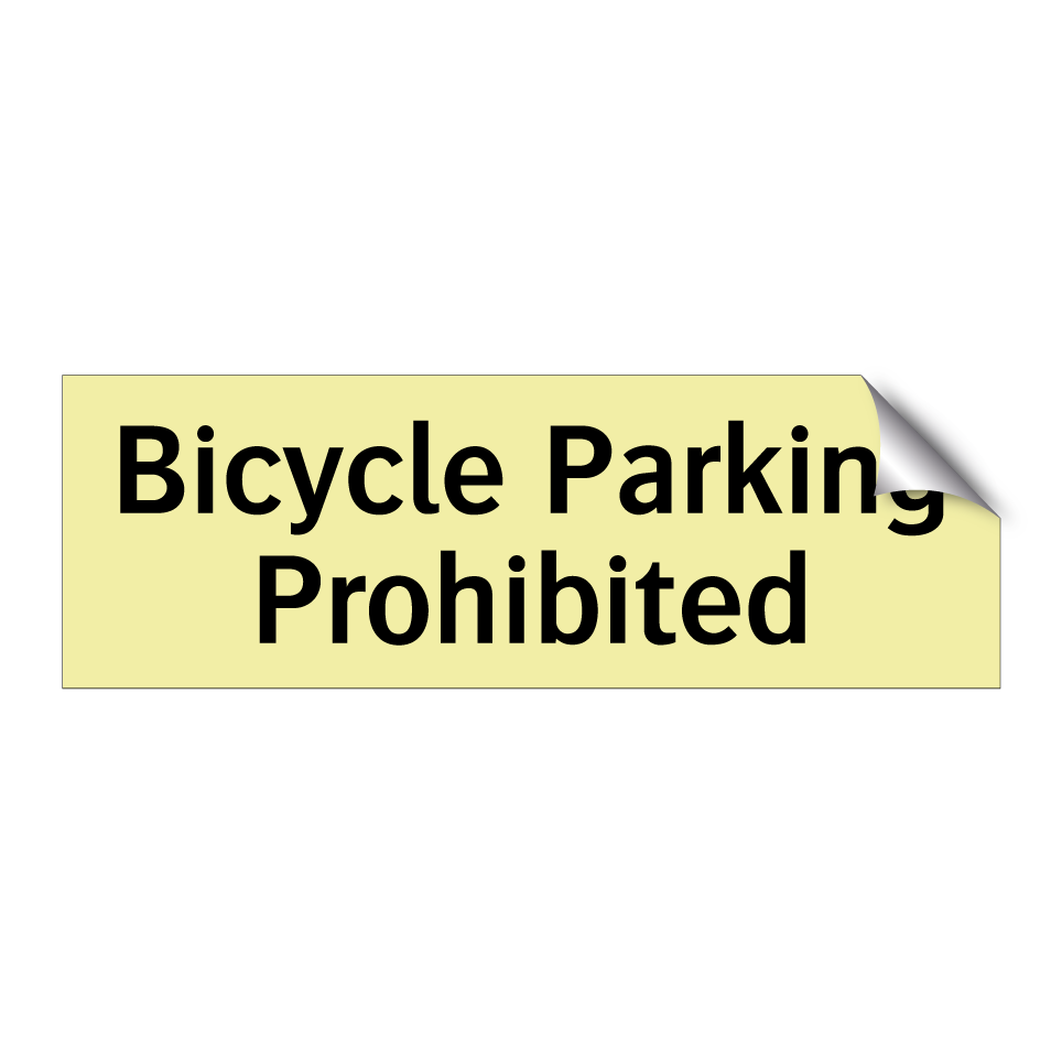 Bicycle Parking Prohibited