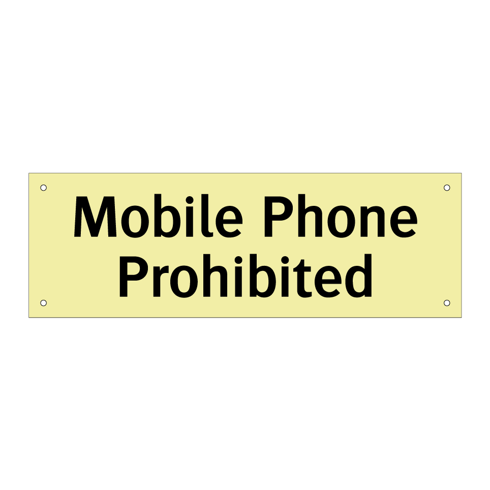 Mobile Phone Prohibited