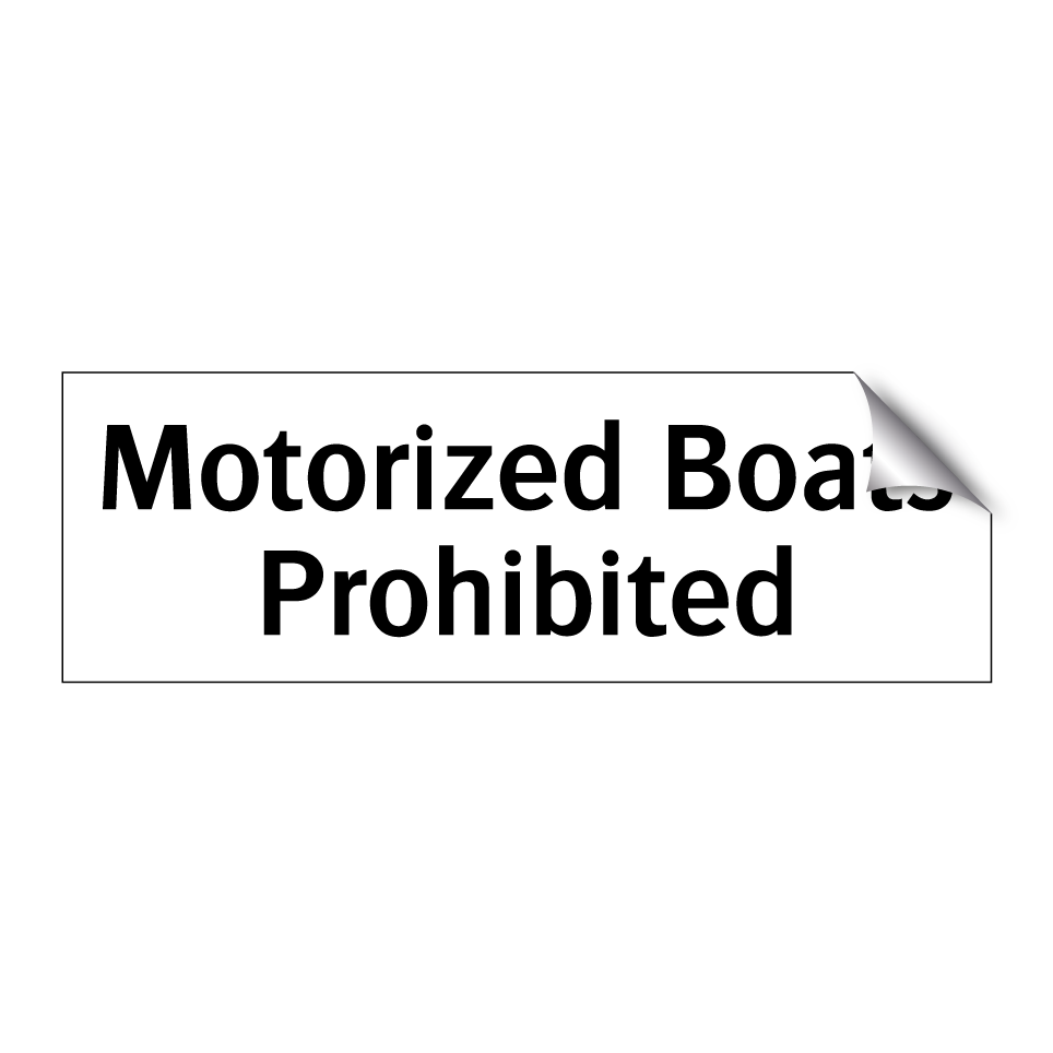 Motorized Boats Prohibited