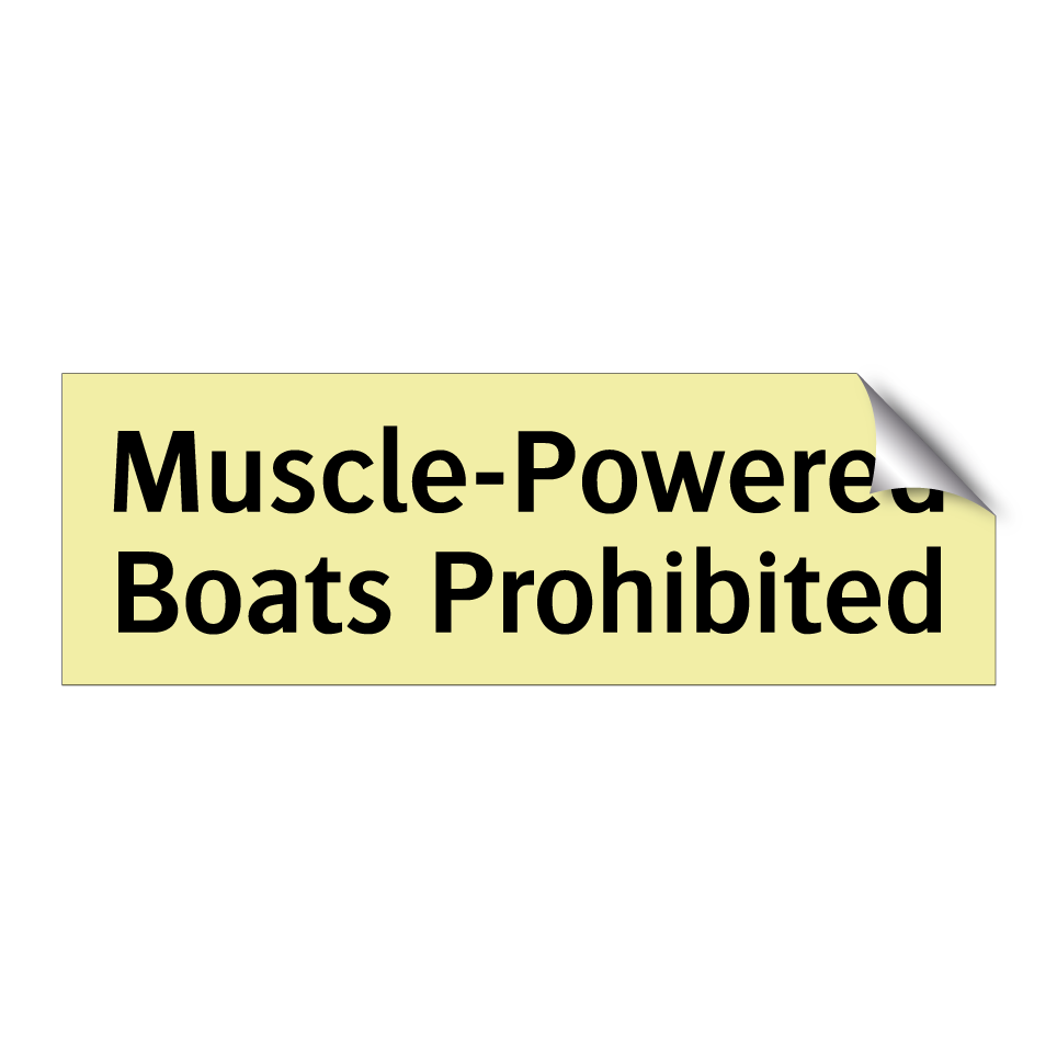 Muscle-Powered Boats Prohibited