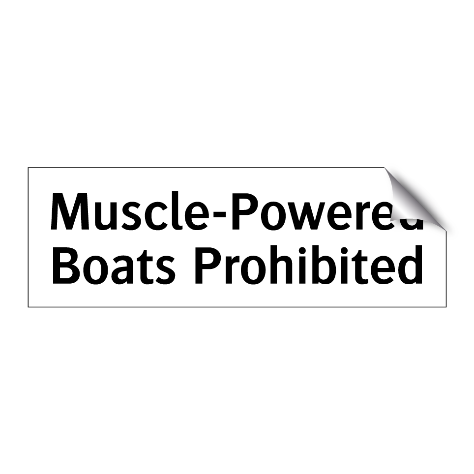 Muscle-Powered Boats Prohibited
