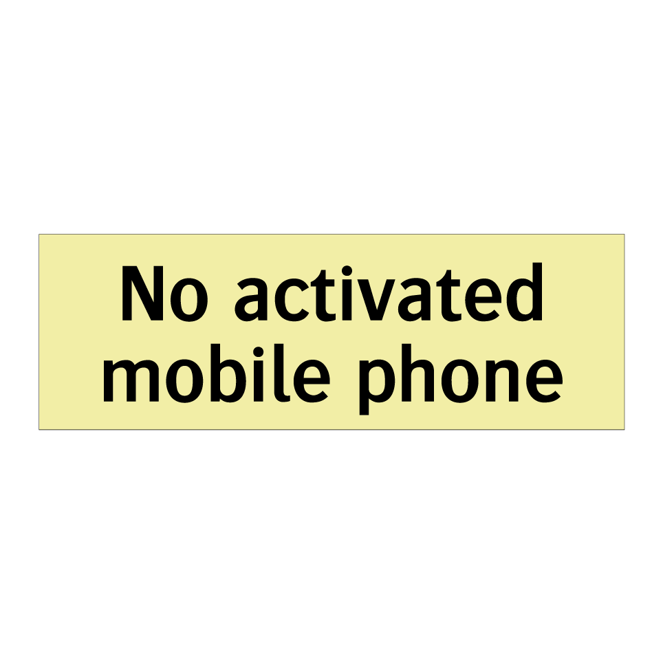 No activated mobile phone