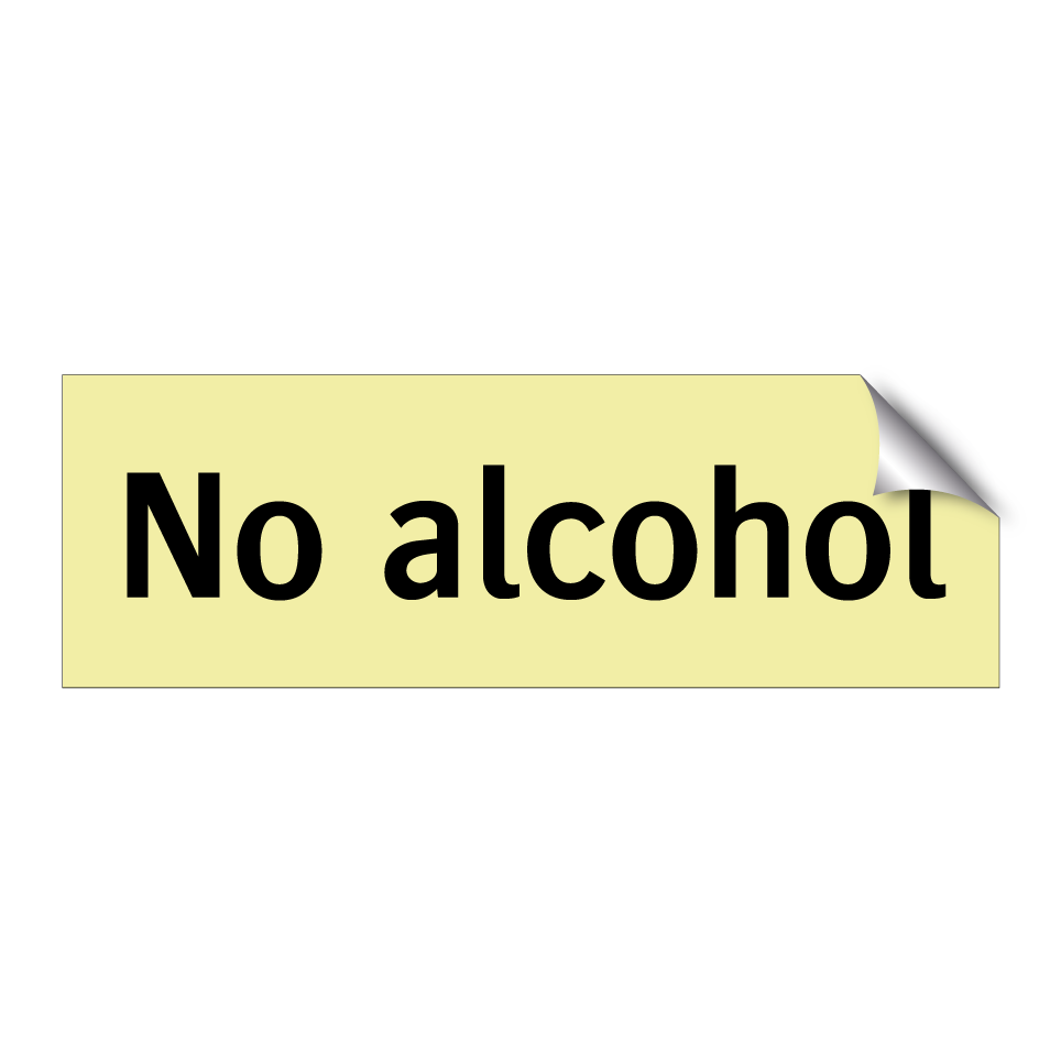 No alcohol