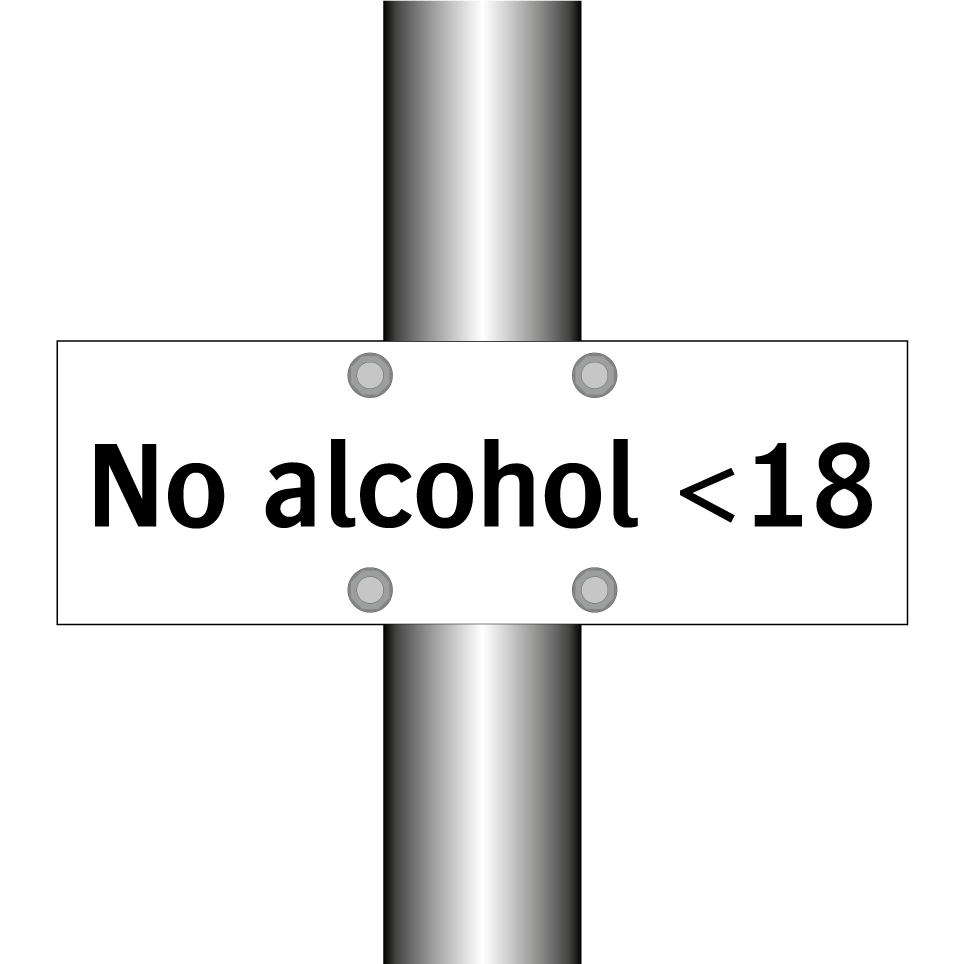 No alcohol <18