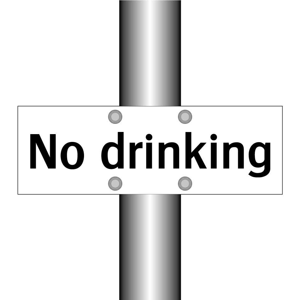 No drinking