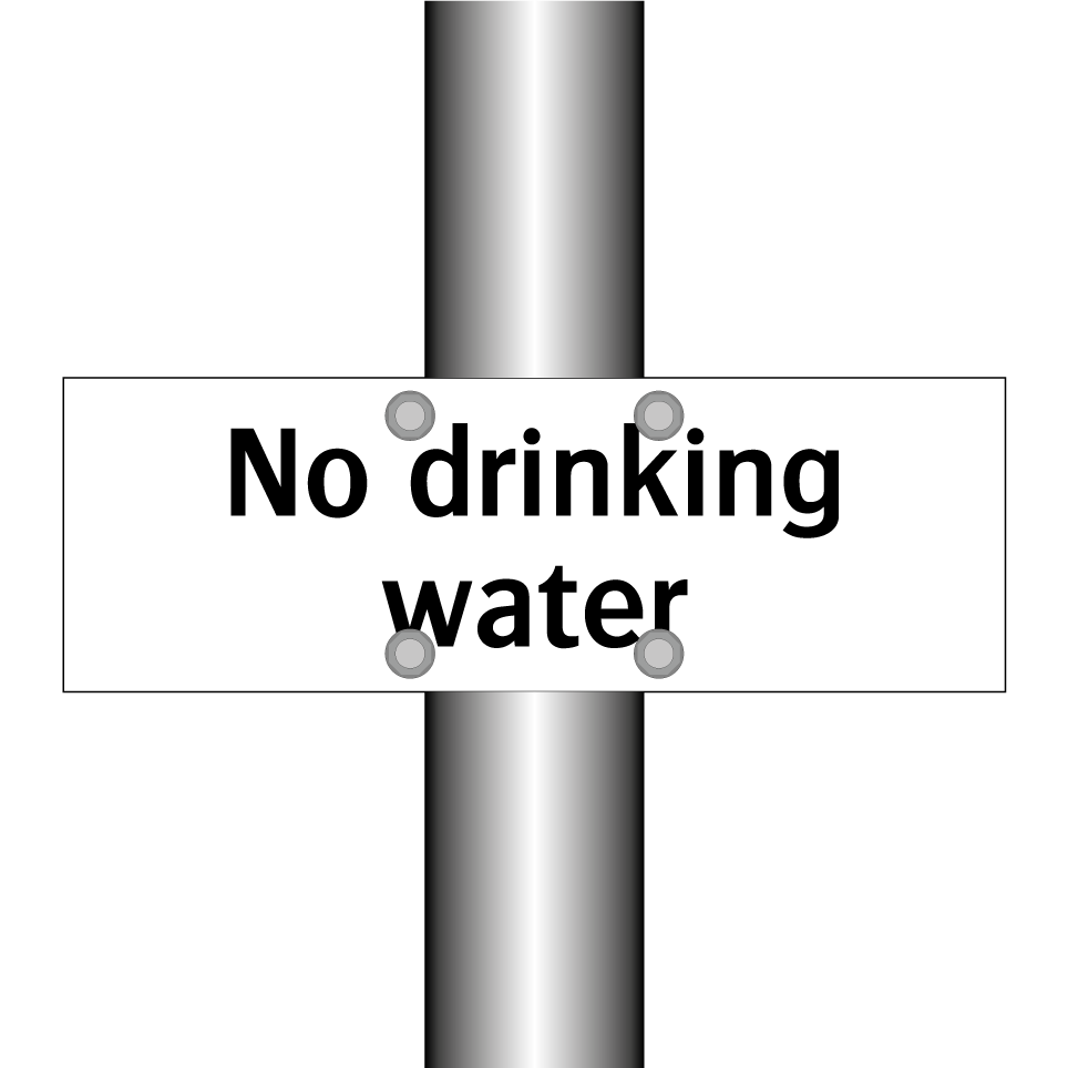 No drinking water