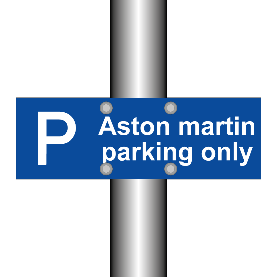 Aston martin parking only