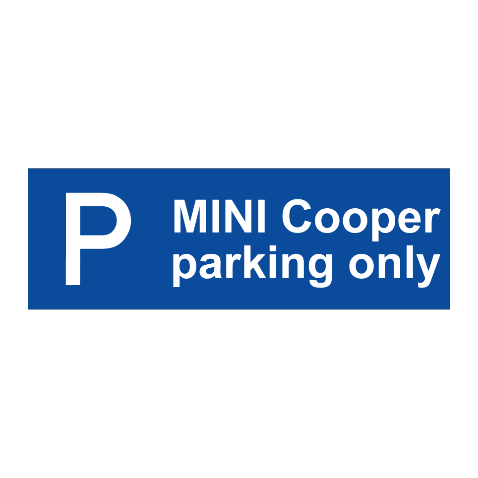 MINI Cooper parking only