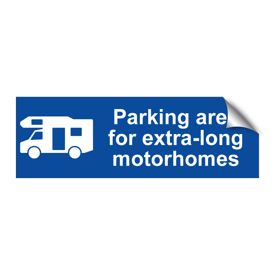 Parking area for extra-long motorhomes