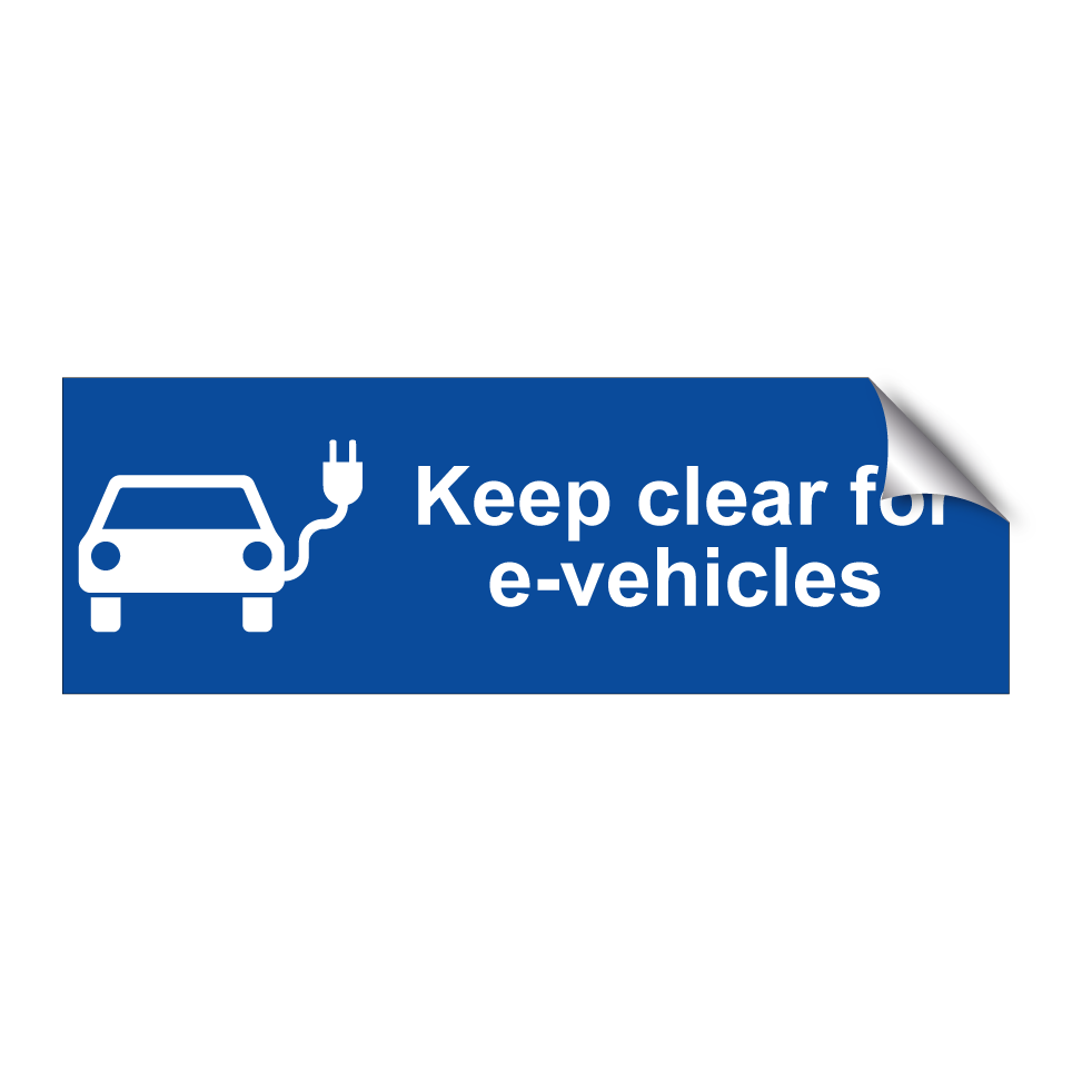 Keep clear for e-vehicles