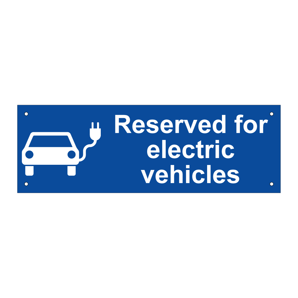 Reserved for electric vehicles