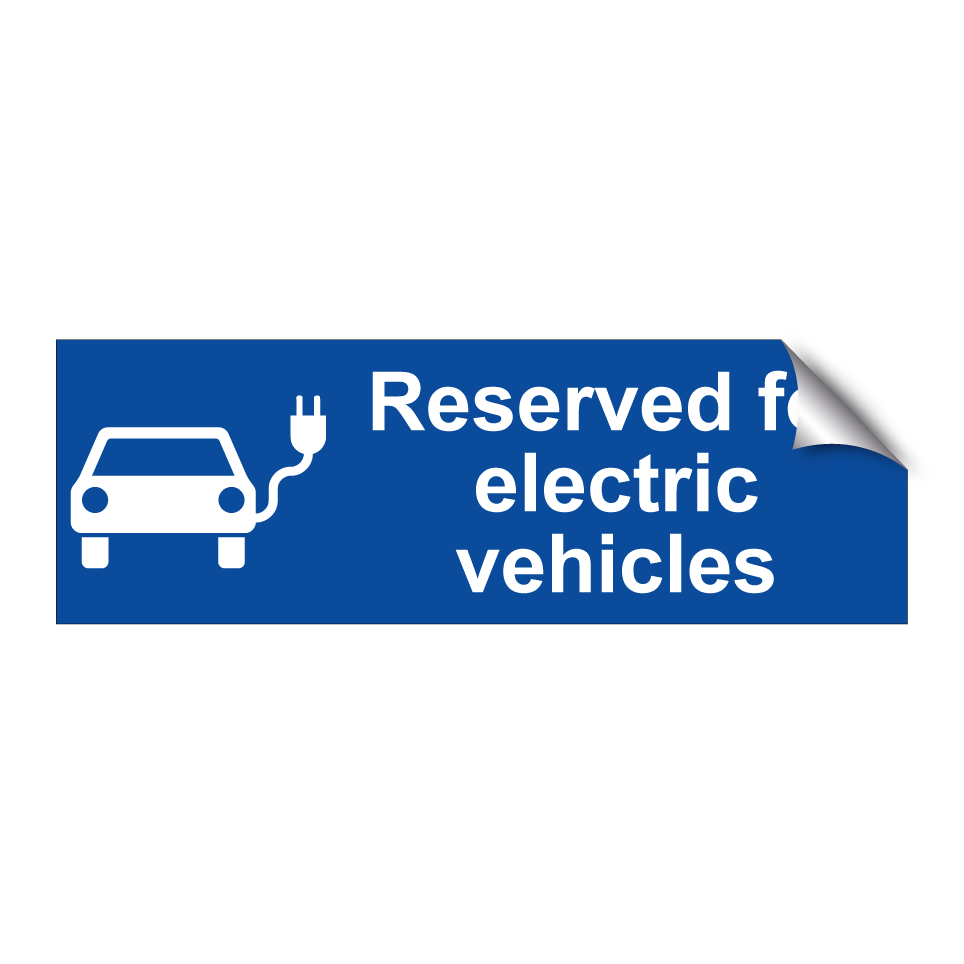 Reserved for electric vehicles