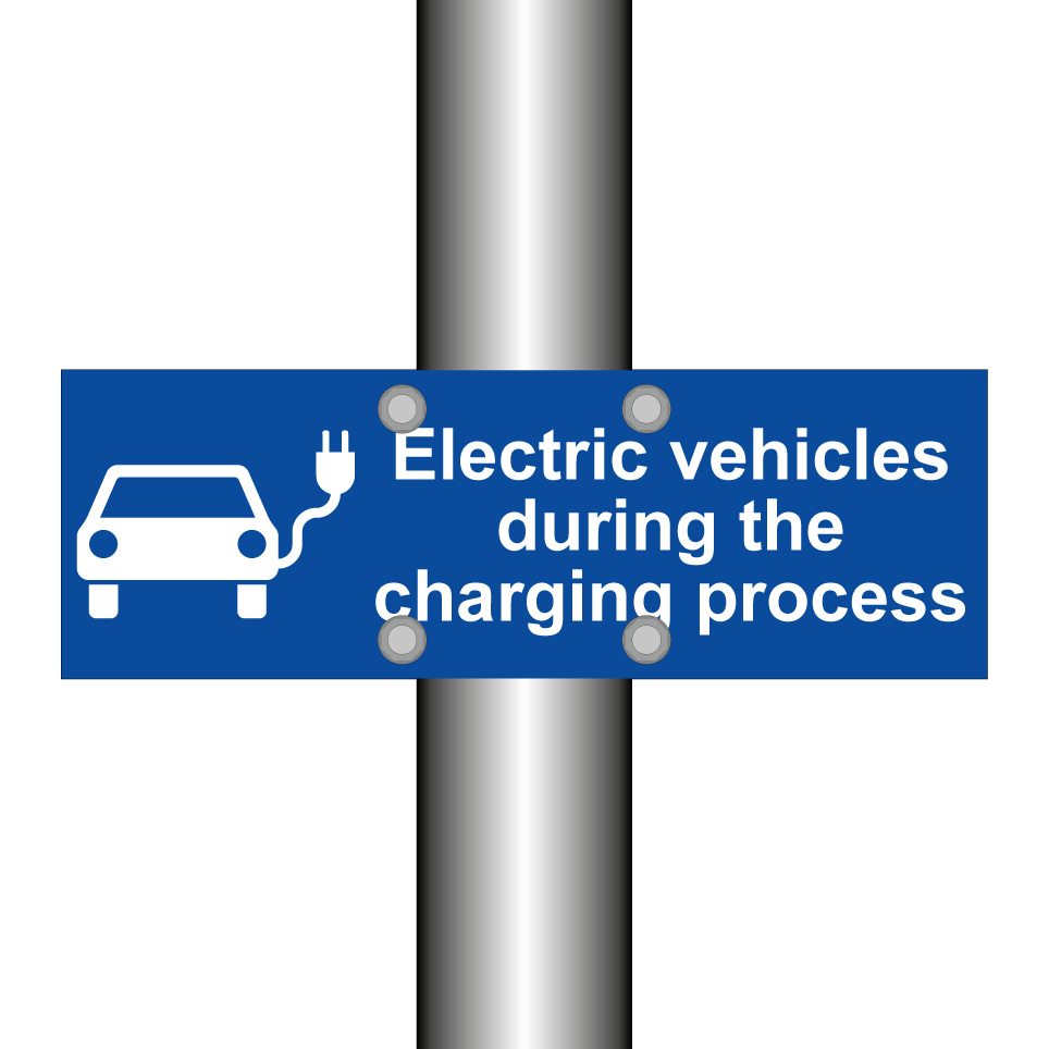 Electric vehicles during the charging process