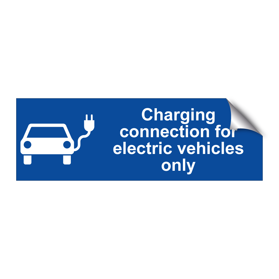 Charging connection for electric vehicles only