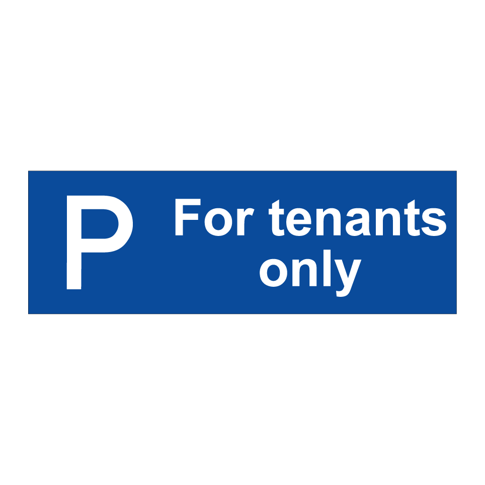 For tenants only