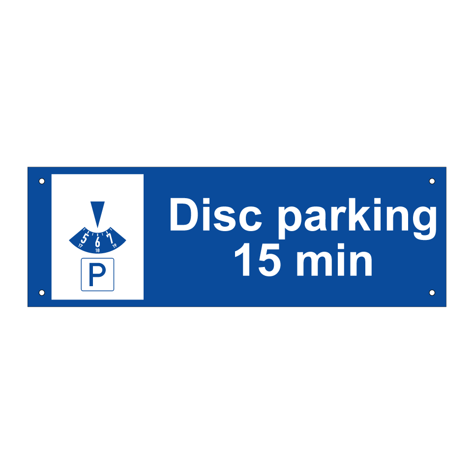 Disc parking 15 min
